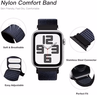 6 Pack Nylon Sport Loop Band Compatible with Apple Watch Band 38mm 40mm 41mm 42mm 44mm 45mm 46mm 49mm Women Men, Soft Adjustable Braided Replacement Straps for iWatch Series 11 10 9 8 7 6 5 4 3 2 1 SE Ultra thumbnail 3