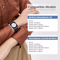 6 Pack Nylon Sport Loop Band Compatible with Apple Watch Band 38mm 40mm 41mm 42mm 44mm 45mm 46mm 49mm Women Men, Soft Adjustable Braided Replacement Straps for iWatch Series 11 10 9 8 7 6 5 4 3 2 1 SE Ultra thumbnail 4